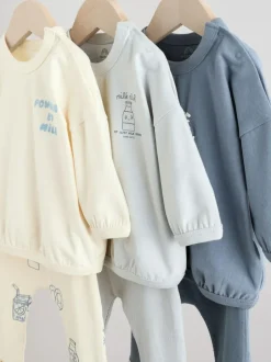 Next Blue Milk Club Tops and Leggings 6 Piece Baby Set (0mths-3yrs) Outlet
