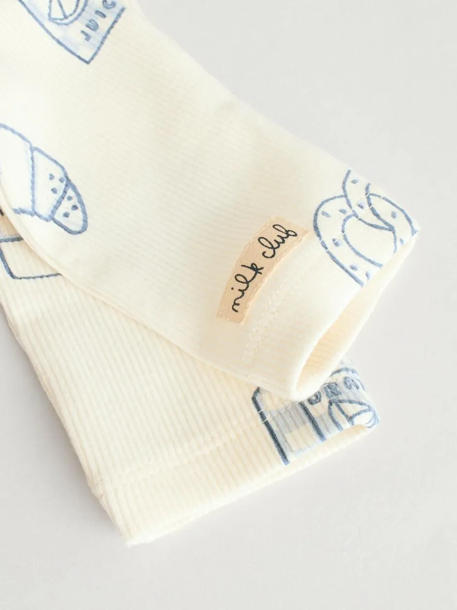 Next Blue Milk Club Tops and Leggings 6 Piece Baby Set (0mths-3yrs) Outlet