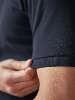 Next Blue Navy Regular Fit Short Sleeve Pique Polo Shirt Best