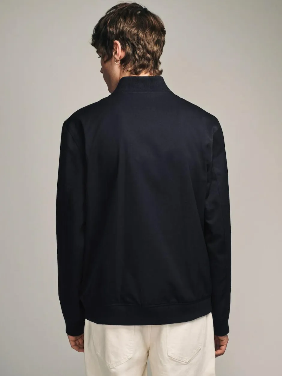 Next Blue Navy Smart Bomber Jacket Online