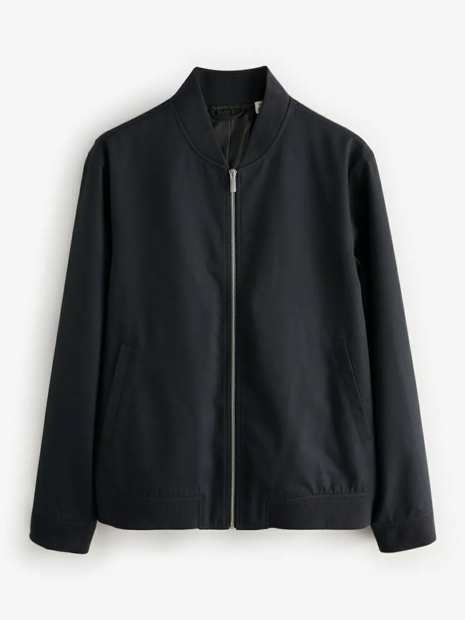 Next Blue Navy Smart Bomber Jacket Online