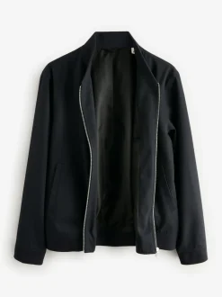 Next Blue Navy Smart Bomber Jacket Online