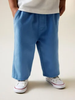 Next Plain Pull On Wide Trousers (3mths-7yrs) Blue Online