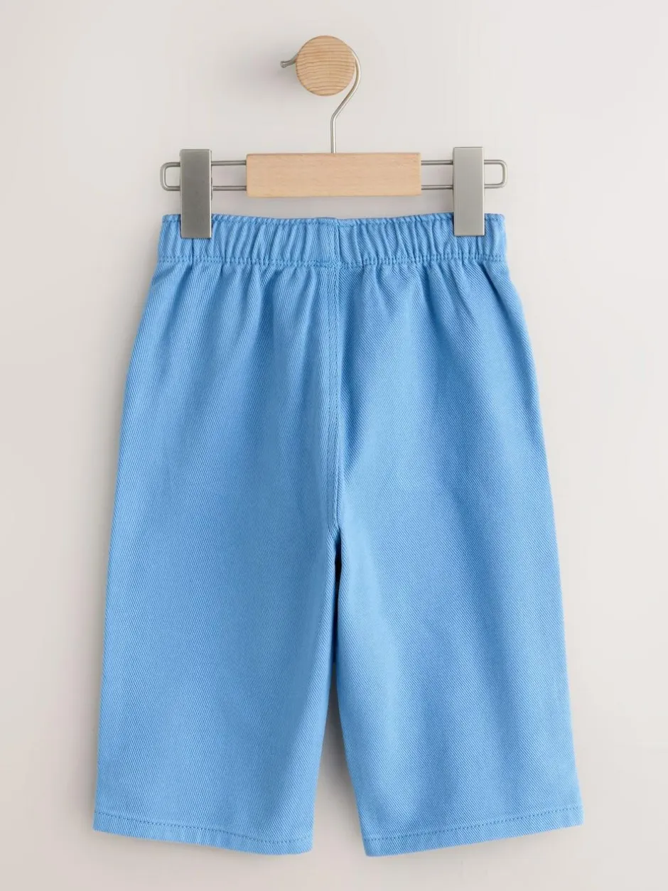 Next Plain Pull On Wide Trousers (3mths-7yrs) Blue Online