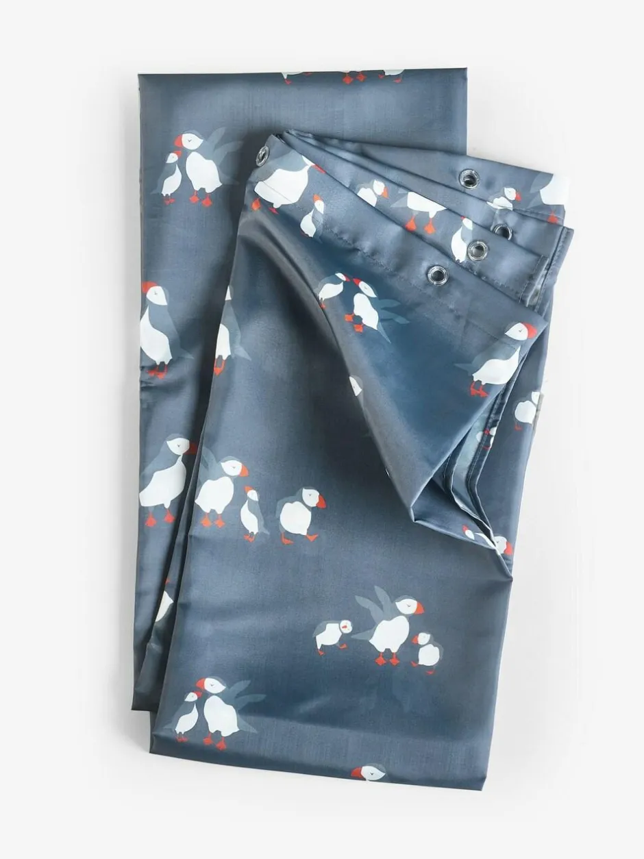 Next Blue Puffin Shower Curtain Outlet