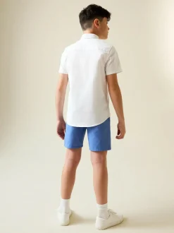 Next Blue Regular Fit Chino Shorts (3-16yrs) Outlet