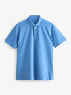 Next Blue Regular Fit Short Sleeve Jersey Polo Shirts 5 Pack Hot