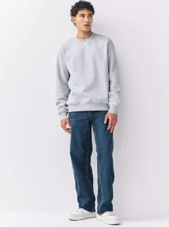 Next Relaxed Fit Motionflex Jeans Blue New