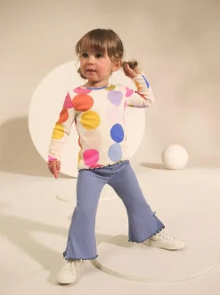 Next Blue Rib Flare Leggings (3mths-7yrs) Hot