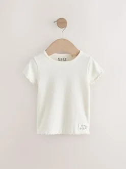 Next Blue Ribbed Short Sleeve Tops 5 Pack (3mths-7yrs) Best