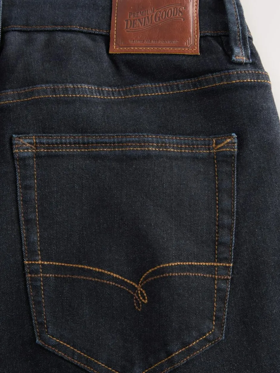 Next Blue Rinse Regular Tapered Fit Motionflex Jeans Clearance