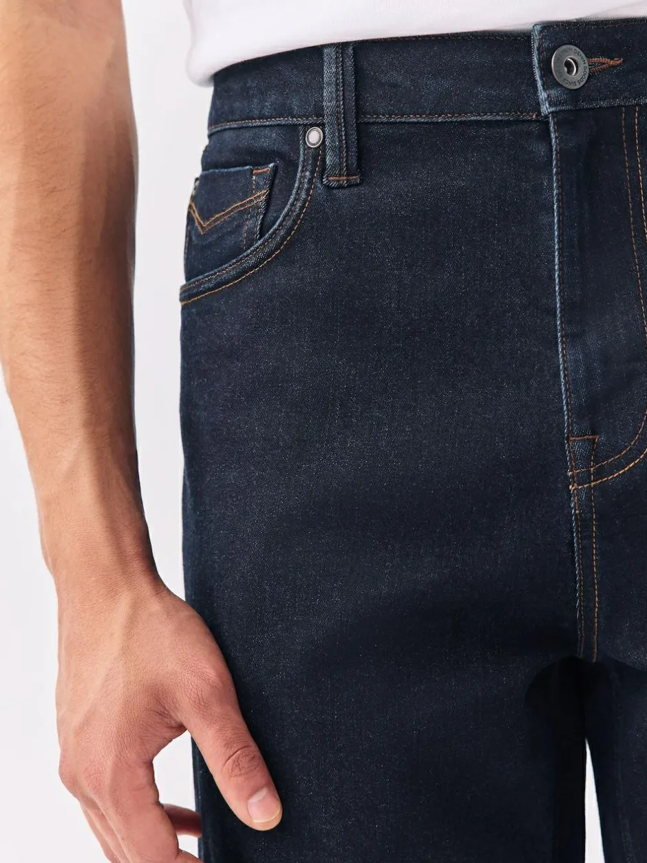 Next Relaxed Fit Motionflex Jeans Blue Rinse Discount