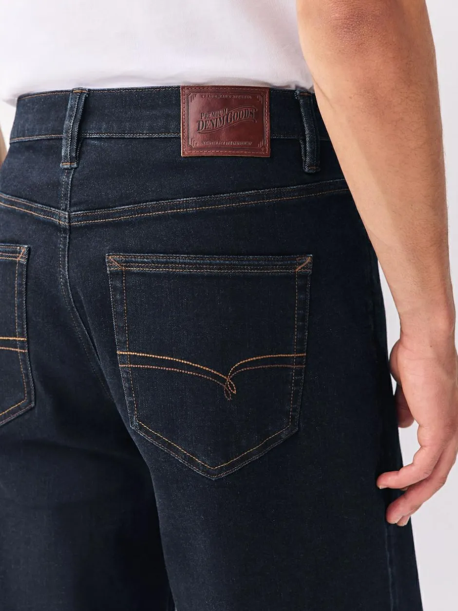 Next Relaxed Fit Motionflex Jeans Blue Rinse Discount