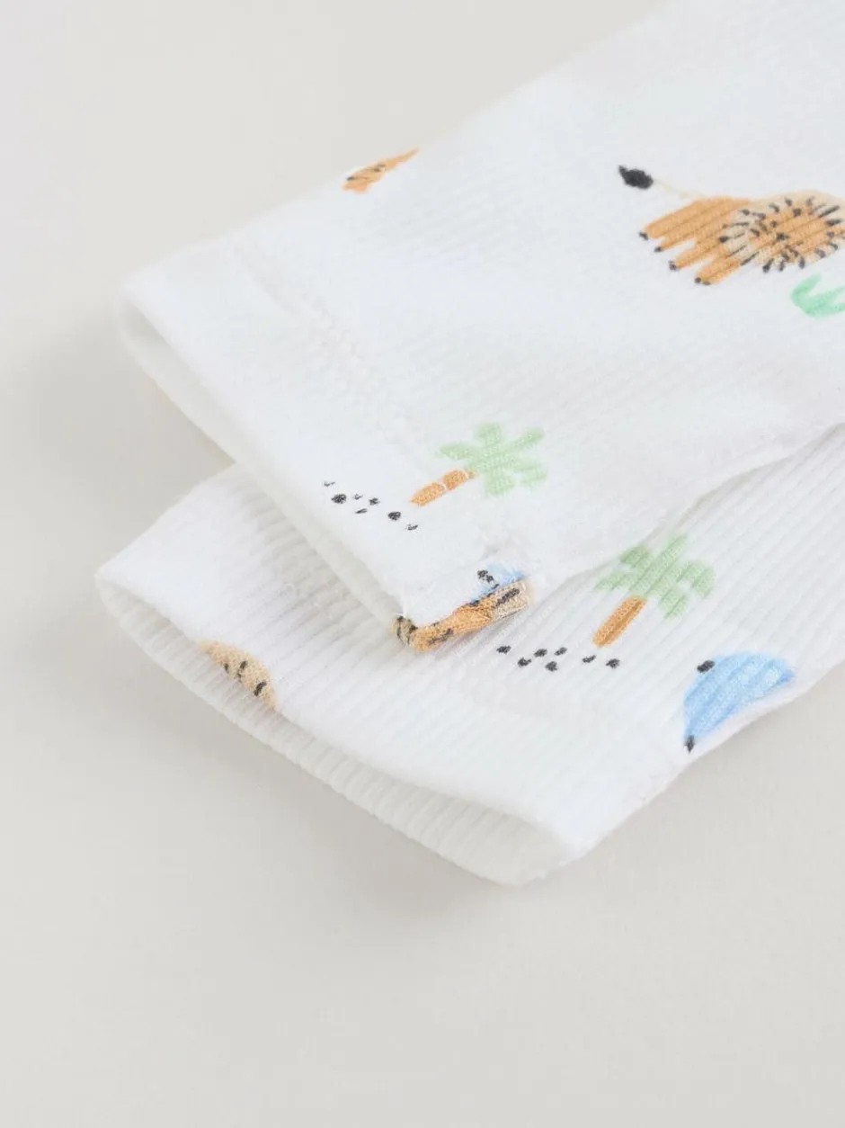 Next Baby Top & Leggings 6 Piece Set (0mths-3yrs) Blue Safari Discount
