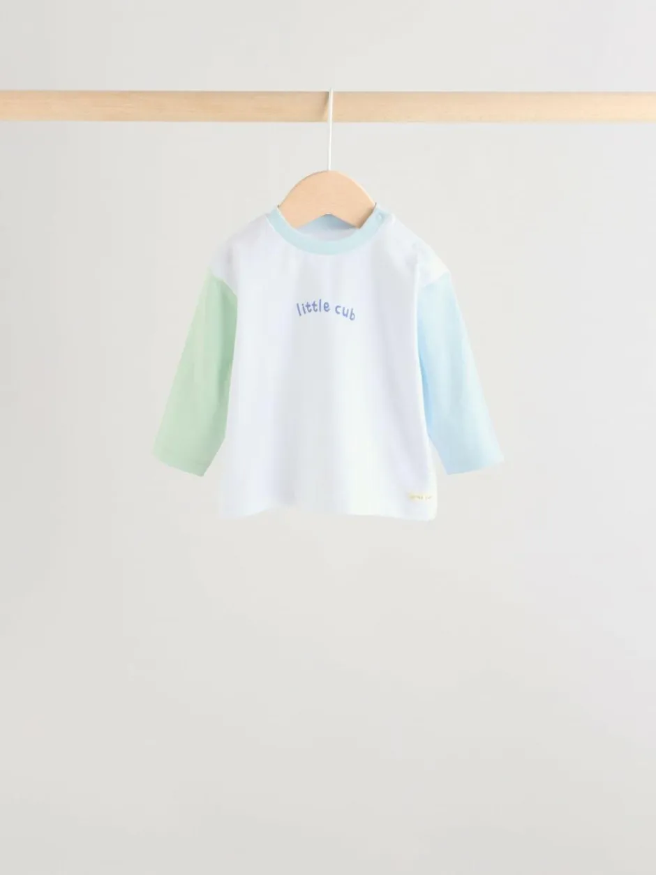 Next Baby Top & Leggings 6 Piece Set (0mths-3yrs) Blue Safari Discount