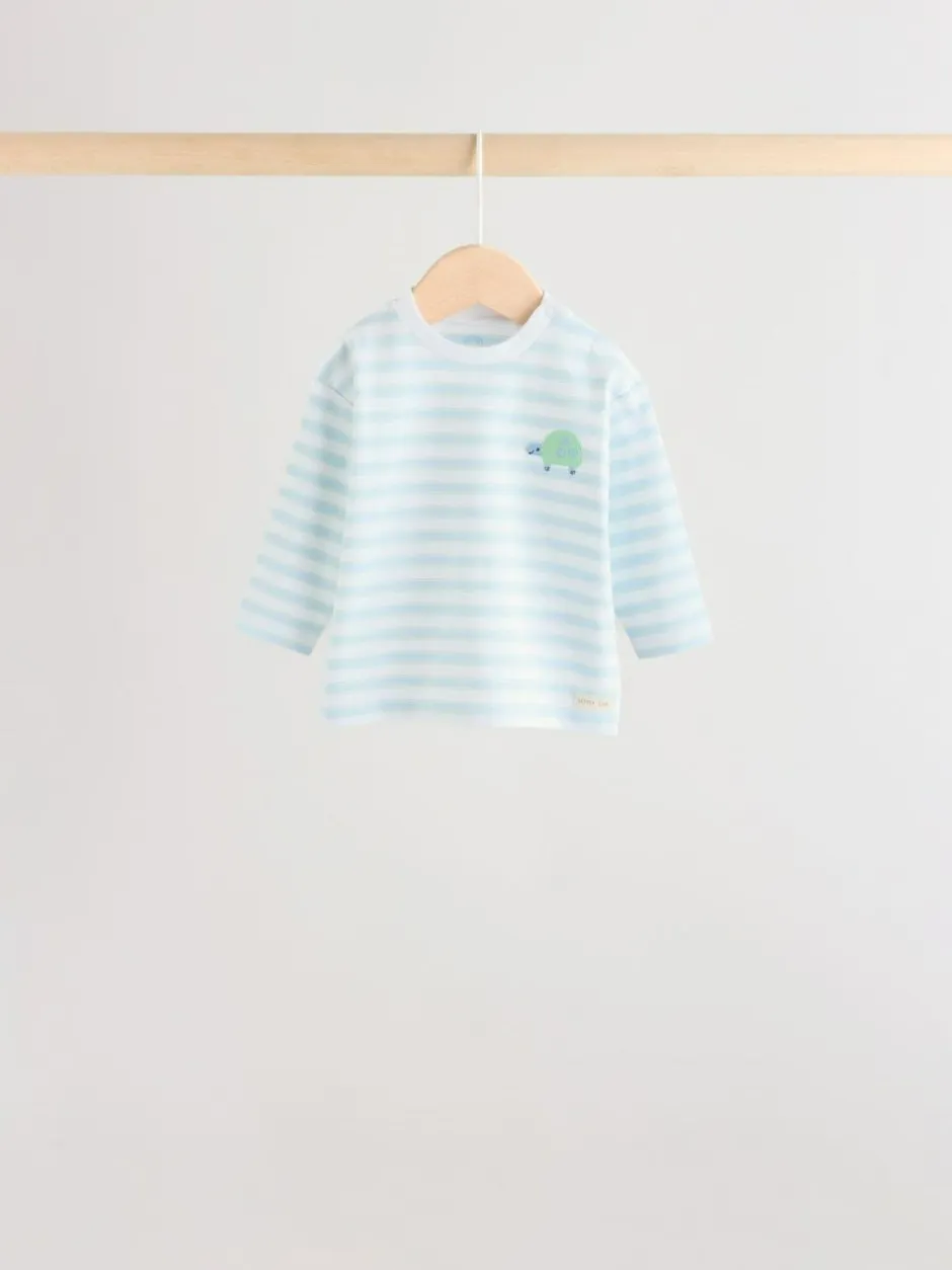 Next Baby Top & Leggings 6 Piece Set (0mths-3yrs) Blue Safari Discount