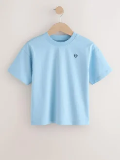 Next Short Sleeve Logo Chest Graphic T-Shirts 4 Pack (3-16yrs) Blue Online
