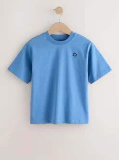 Next Short Sleeve Logo Chest Graphic T-Shirts 4 Pack (3-16yrs) Blue Online