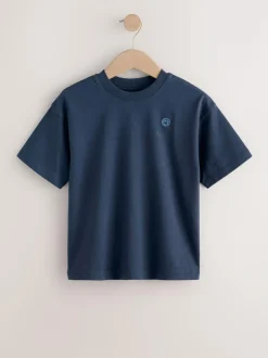 Next Short Sleeve Logo Chest Graphic T-Shirts 4 Pack (3-16yrs) Blue Online