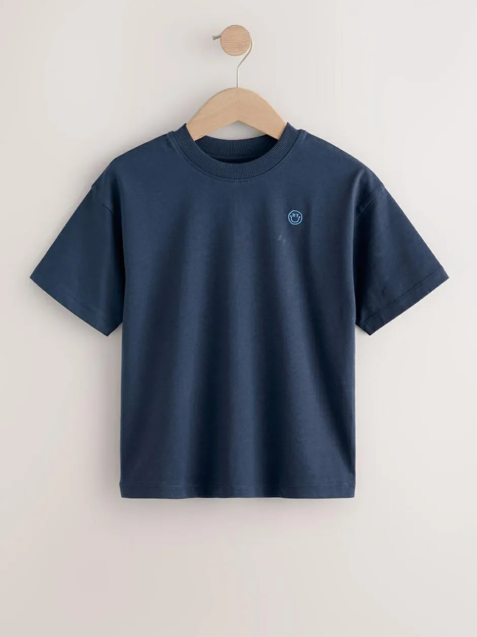 Next Short Sleeve Logo Chest Graphic T-Shirts 4 Pack (3-16yrs) Blue Online