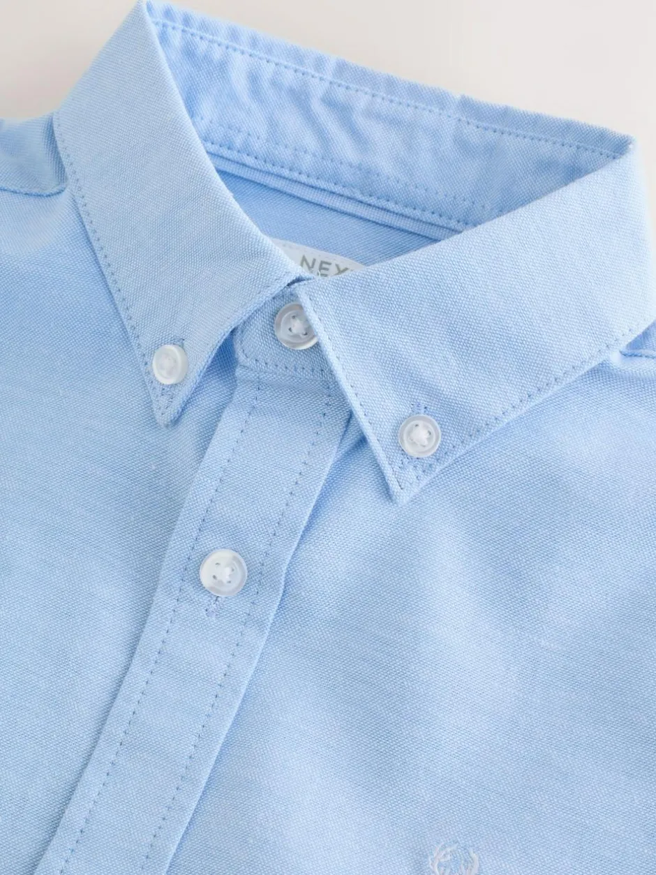 Next Blue Single Oxford Shirt (3-16yrs) New