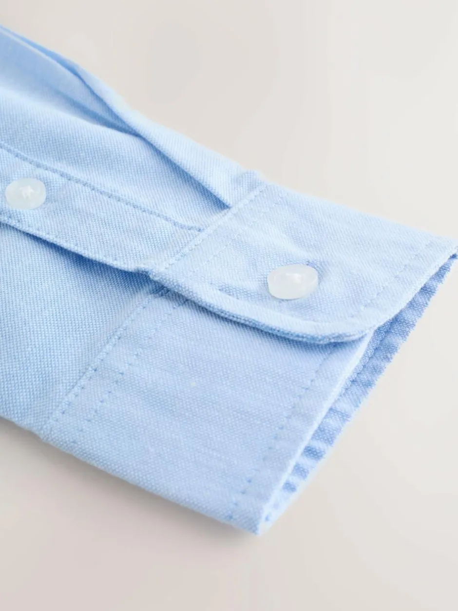 Next Blue Single Oxford Shirt (3-16yrs) New