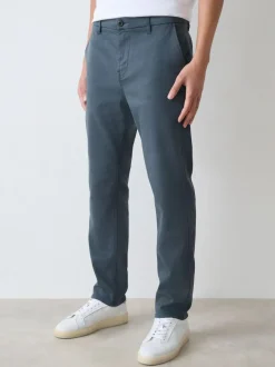 Next Slim Fit Motionflex Chino Trousers Blue Hot