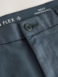 Next Slim Fit Motionflex Chino Trousers Blue Hot