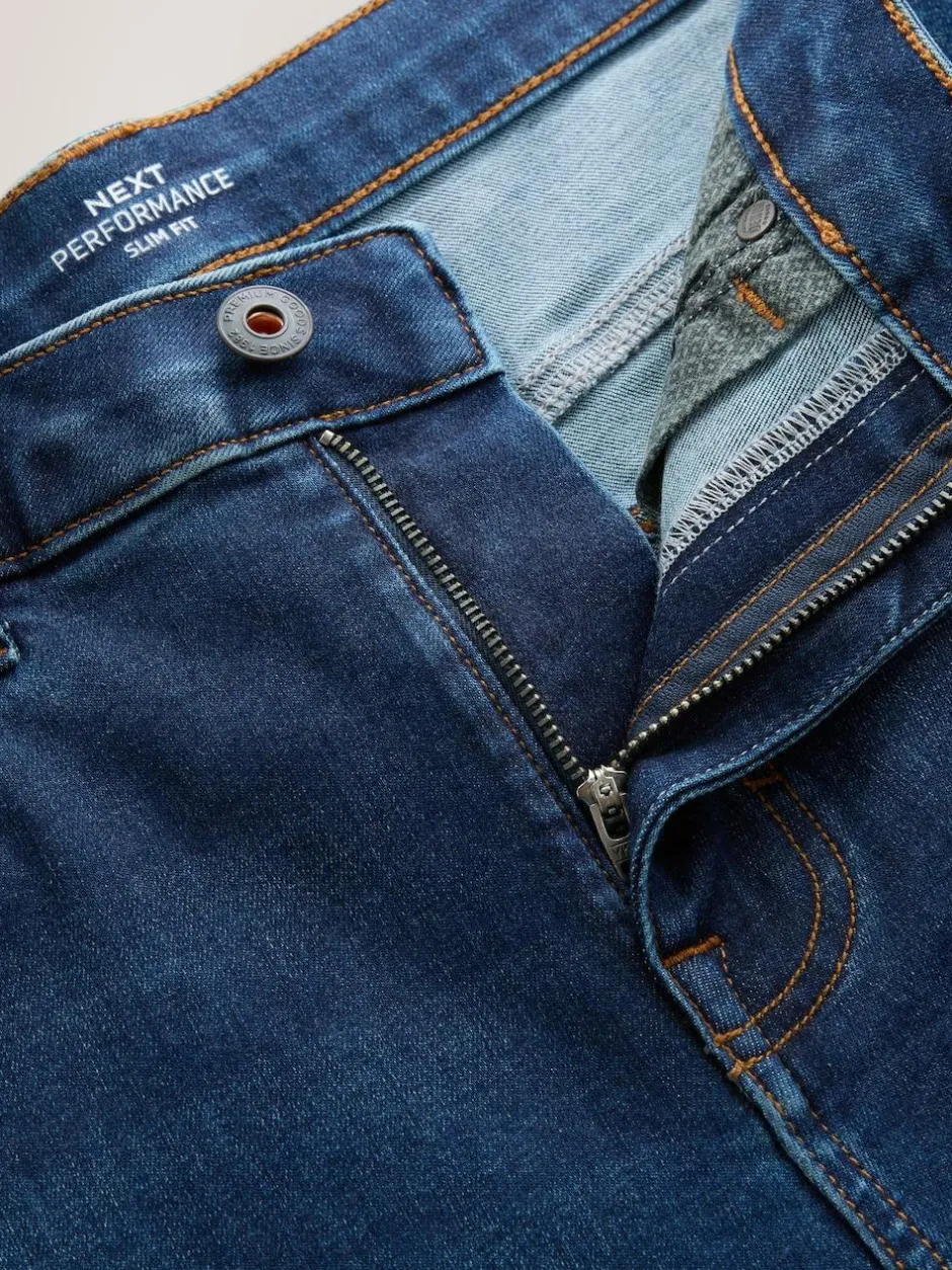 Next Blue Slim Fit Motionflex Jeans Sale