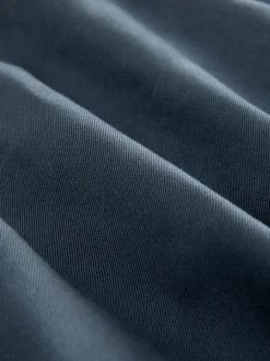 Next Slim Fit Pleated Stretch Chinos Trousers With Elasticated Waist Blue Clearance
