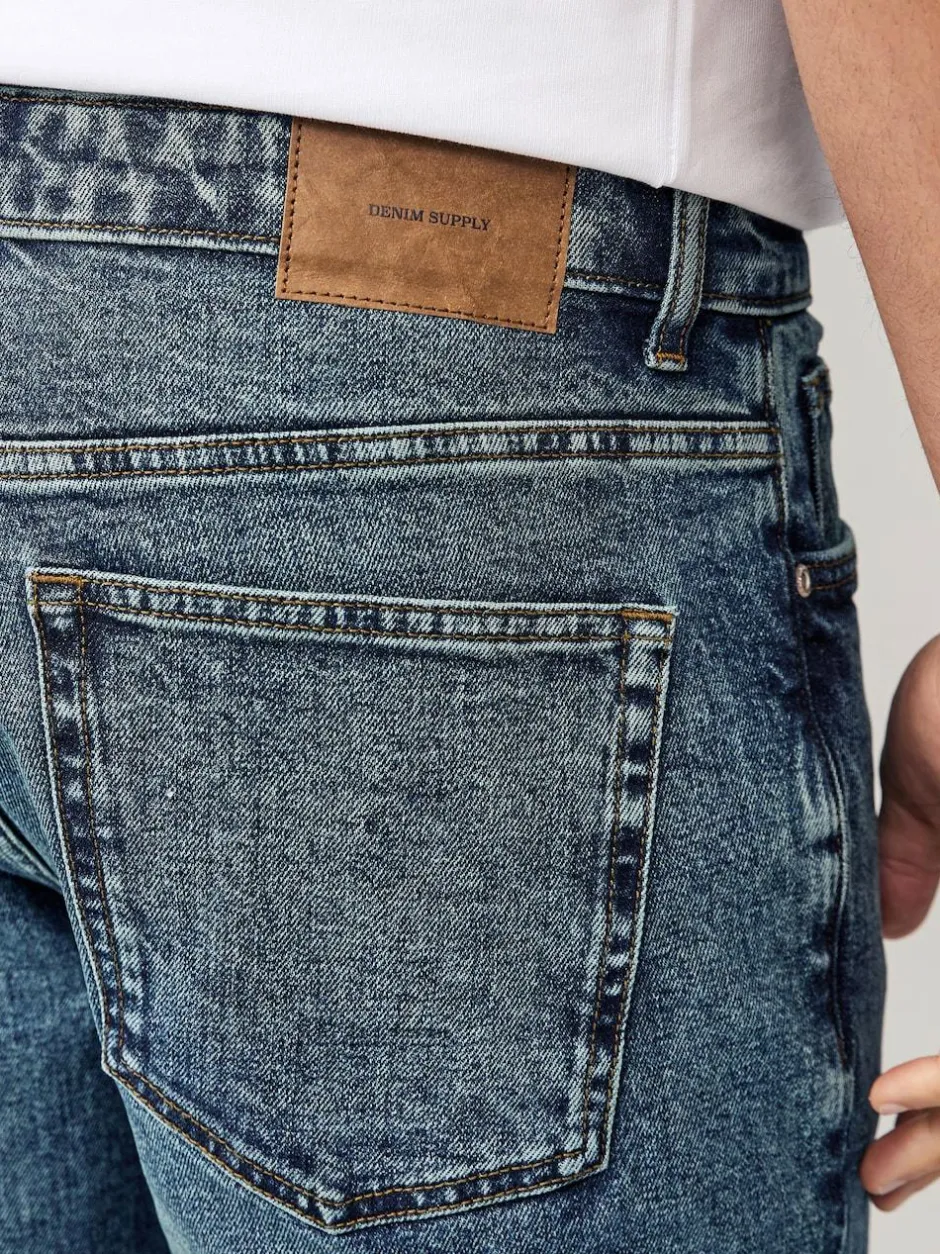 Next Slim Fit Vintage Wash Denim Jeans Blue