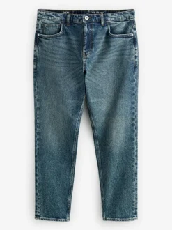 Next Slim Fit Vintage Wash Denim Jeans Blue