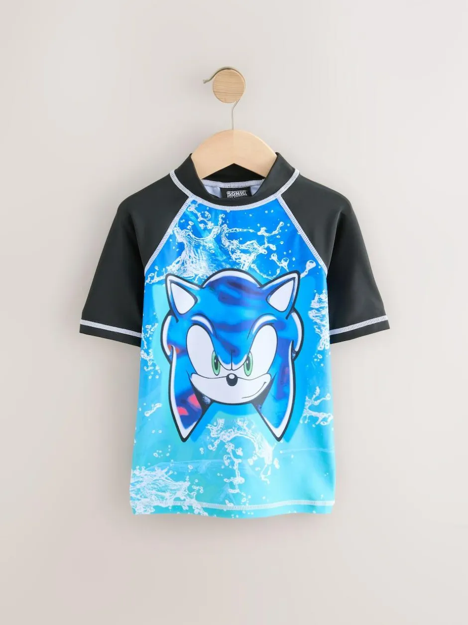 Next Blue Sonic Rash Vest (3-16yrs)