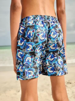 Next Blue Sonic Swim Shorts (3-16yrs) Sale