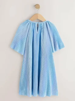 Next Sparkle Angel Sleeve Party Dress (3-16yrs) Blue