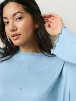 Next Heart Soft Long Sleeve Pyjamas Blue Star Discount