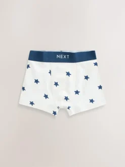 Next Blue Stars & Stripes Junior Pattern Trunks 5 Pack (1.5-16yrs) Discount