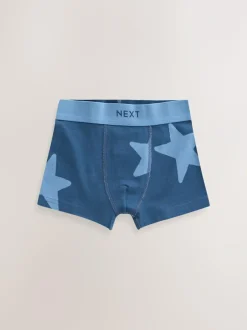 Next Blue Stars & Stripes Junior Pattern Trunks 5 Pack (1.5-16yrs) Discount