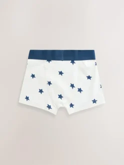 Next Blue Stars & Stripes Junior Pattern Trunks 5 Pack (1.5-16yrs) Discount