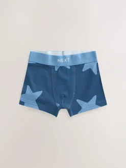 Next Blue Stars & Stripes Junior Pattern Trunks 5 Pack (1.5-16yrs) Discount