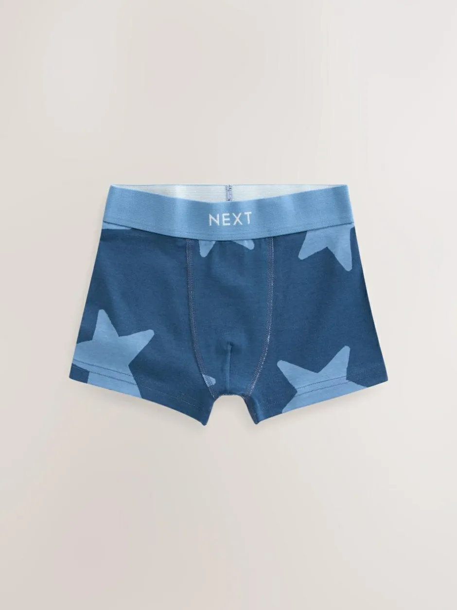Next Blue Stars & Stripes Junior Pattern Trunks 5 Pack (1.5-16yrs) Discount