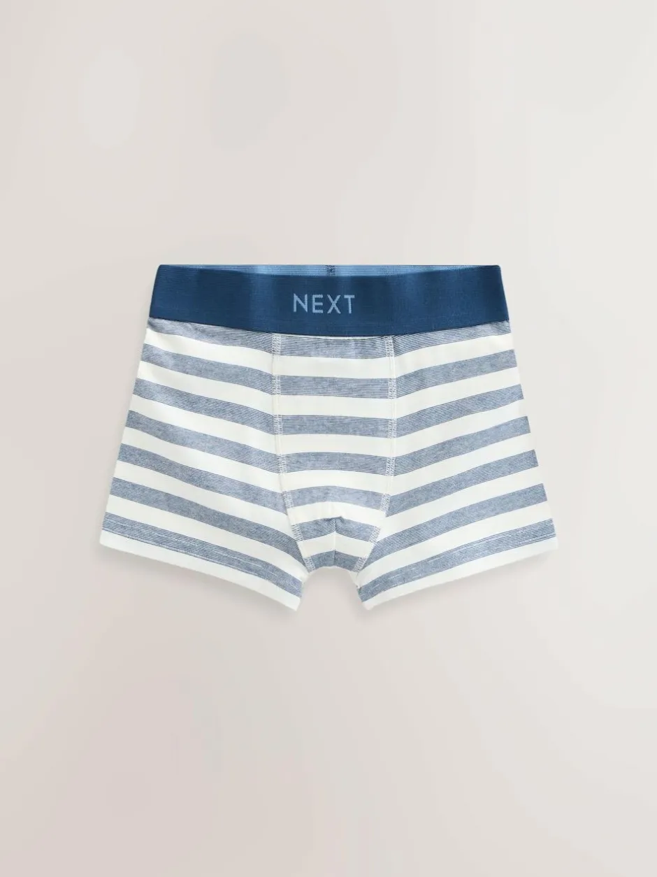 Next Blue Stars & Stripes Junior Pattern Trunks 5 Pack (1.5-16yrs) Discount