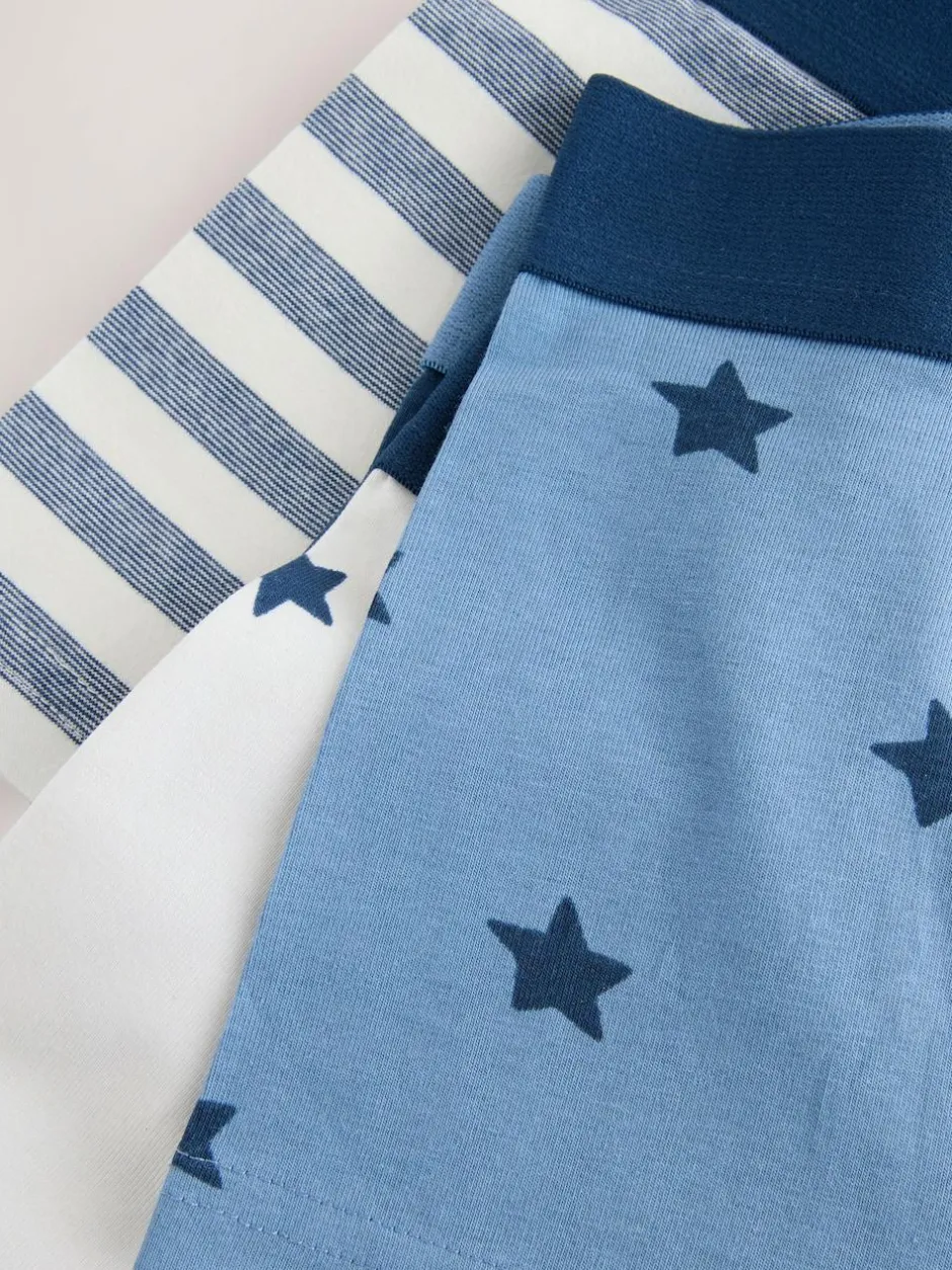 Next Blue Stars & Stripes Junior Pattern Trunks 5 Pack (1.5-16yrs) Discount