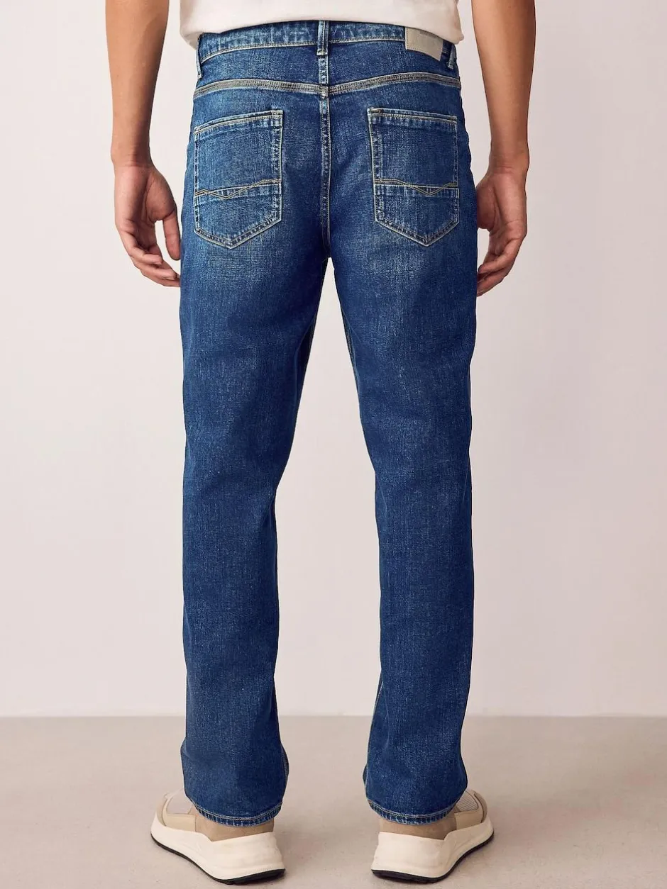 Next Straight Fit Authentic Stretch Denim Jeans Blue