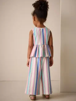 Next Blouse And Trousers Co-ord Set (3mths-8yrs) Blue Stripe Online