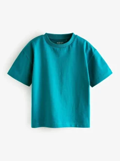 Next Blue Stripe Short Sleeve T-Shirts 5 Pack (3mths-7yrs) Outlet