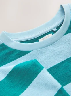 Next Textured Long Sleeve Top (3-16yrs) Blue Stripe Sale
