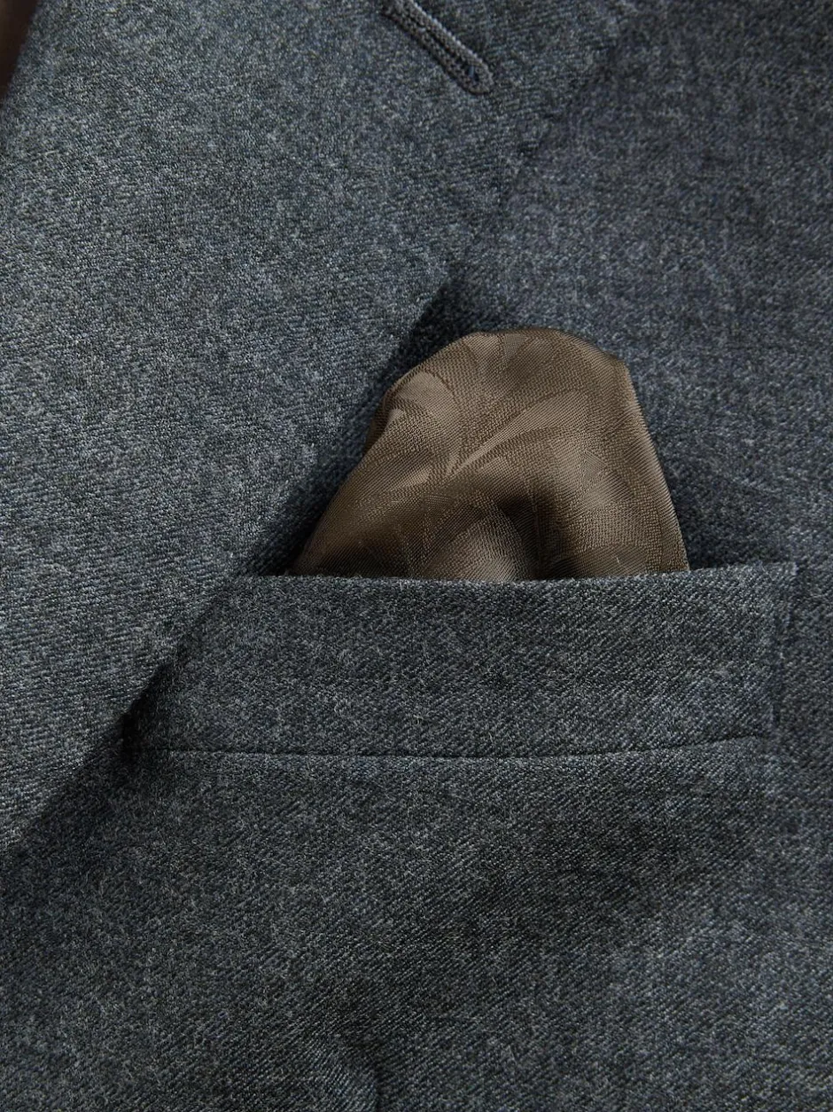 Next Tailored Fit Merino Wool Blend Suit Jacket Blue Clearance