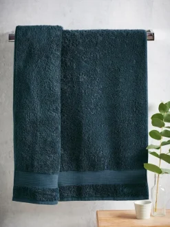 Next Blue Teal Dark Egyptian Cotton Towel Hot