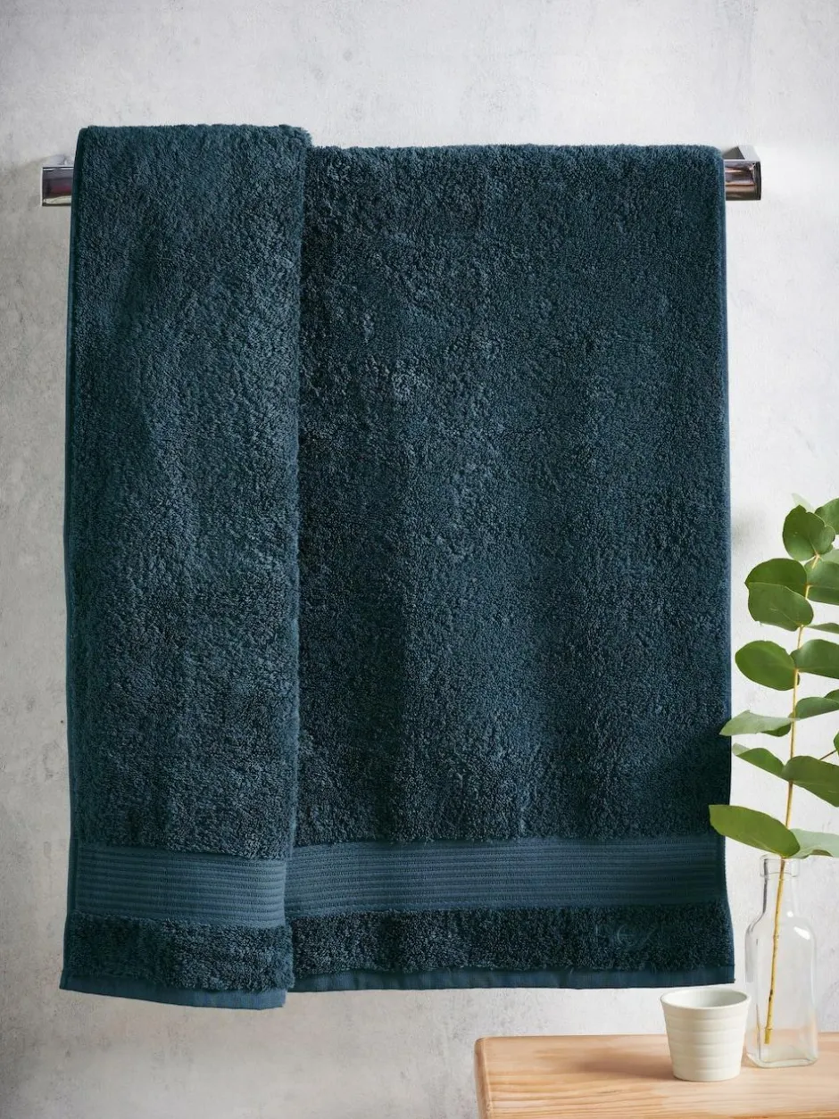 Next Blue Teal Dark Egyptian Cotton Towel Hot